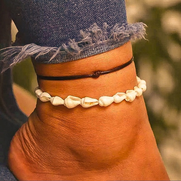 🔴𝟱/$𝟭𝟱🔴𝗖𝗟𝗘𝗔𝗥𝗔𝗡𝗖𝗘 Seashell Anklet NEW - Picture 10 of 10